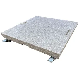 Siena Garden Schirmständer Granit 76 x 76 x 5 cm Hellgrau