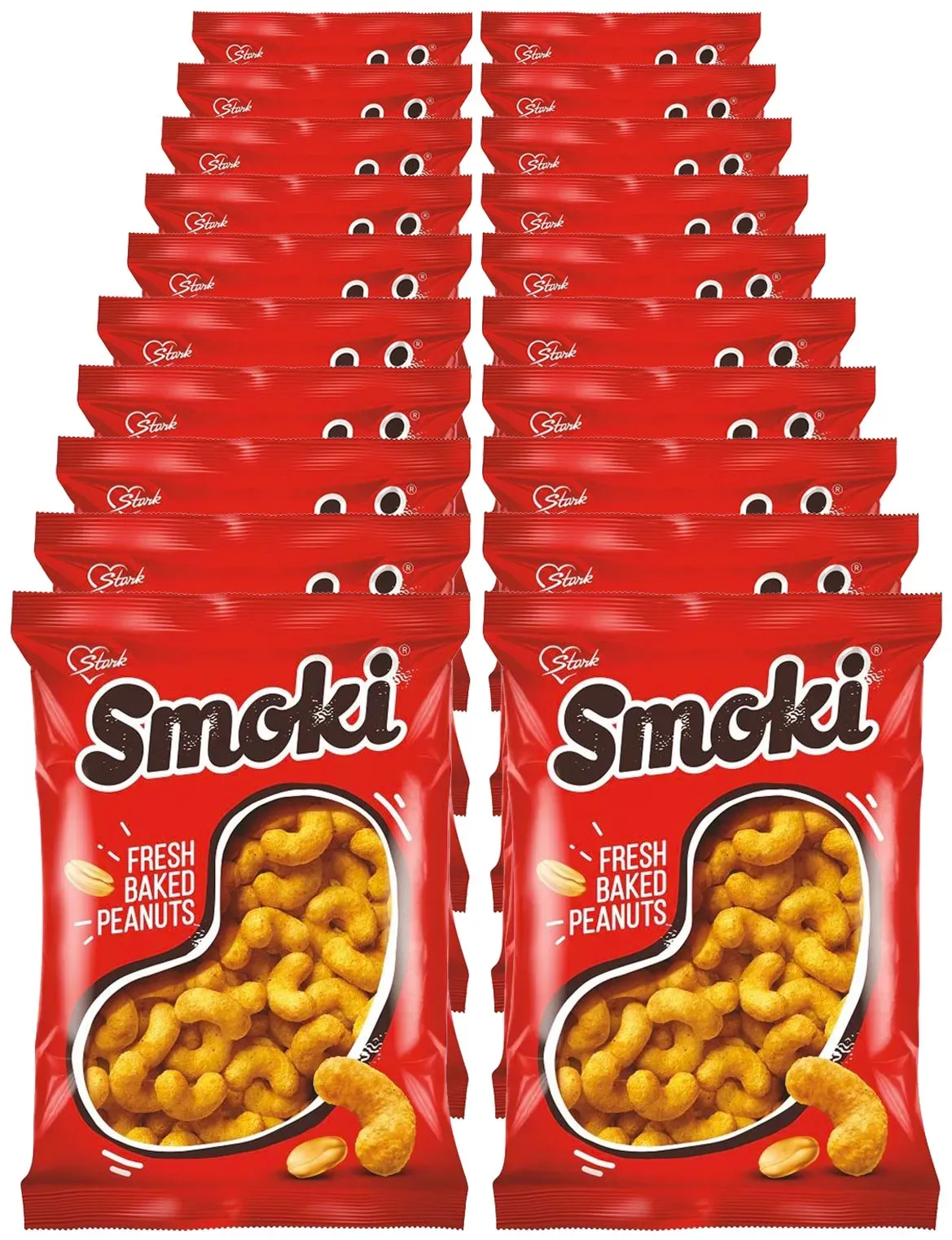 Stark Smoki Erdnussflips 150 g, 20er Pack