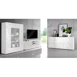 Home Affaire Standvitrine Prisma 166 x 121 x 0 cm Grau/Weiß