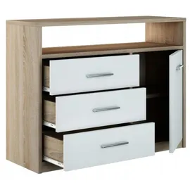 matkam Bodo 98 x 75 x 35 cm Sonoma Eiche / Weiß