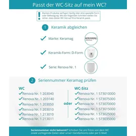 Calmwaters WC-Sitz Renova Nr. 1 Weiß