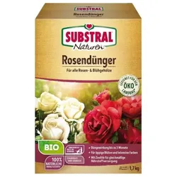 Substral Naturen Bio Rosen, Organischer Volldünger für alle Rosengewächse, bis zu 12 Wochen, 1,7 kg, 83040