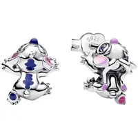 Pandora 293741C01 Damen-Ohrstecker Disney Stitch & Angel Silber