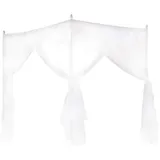 Himmelbett Vorhänge - Schöne Spitze Design Faltbett Moskitonetz Baldachin Moskitonetz für Einzel- / Doppelbetten 1,2 * 2 * 2M für Hochzeit, Reisen, Heimgebrauch