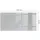 Tulup Glasplatte Funkenschutzplatte Rechteck 140 x 70 x 0,4 cm Grau