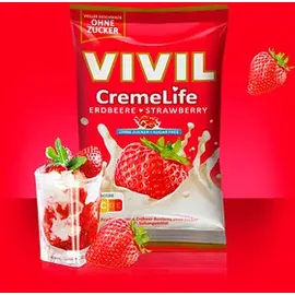 vivil® Creme Life Erdbeere Bonbons 23 St./ 90,0 g