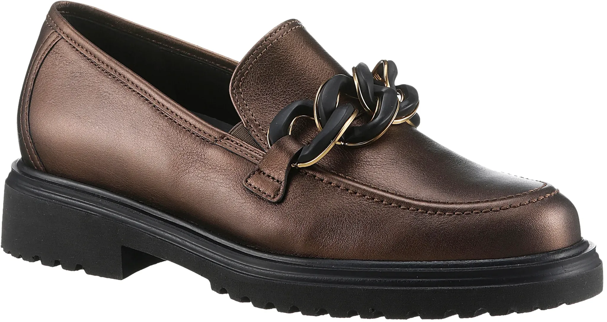 Loafer »Davos«, Businessmode, Slipper, Schlupfschuh, Halbschuh, Weite H (sehr weit), Gr. 39, kupferfaben, , 83238963-39