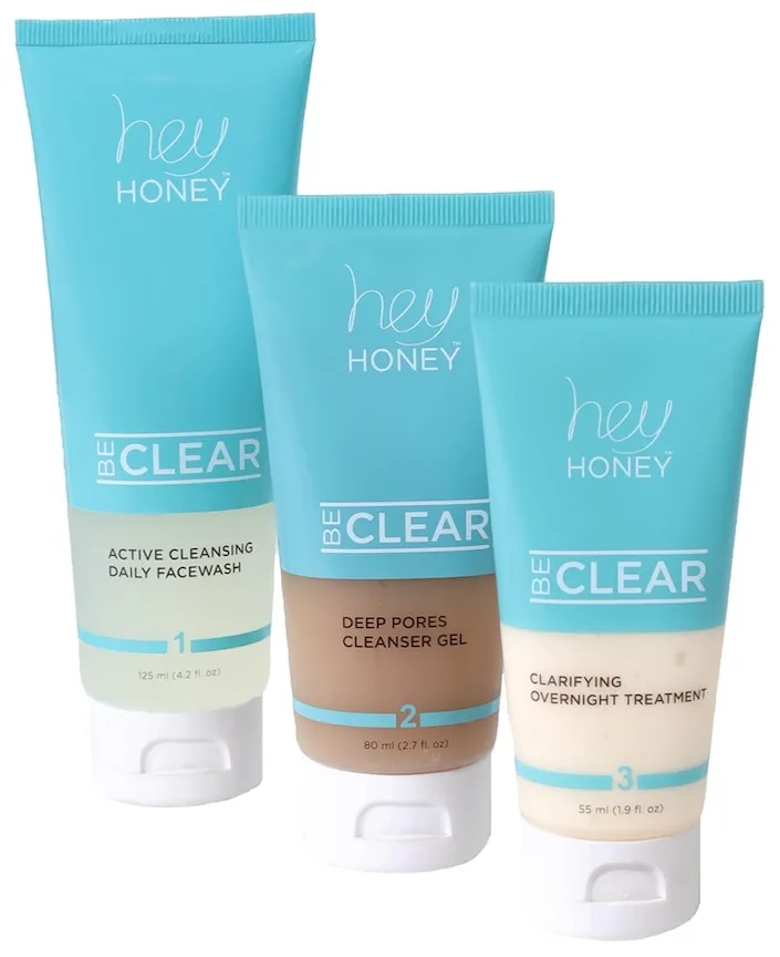 Hey Honey Be Clear: 3-Schritte-Akne-Kontrollroutine Anti-Akne 260 ml