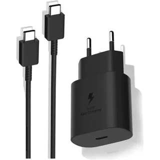 Schnell Ladegerät Ladekabel 25W USB C Schnellladegerät Samsung Galaxy S25, S24, S23, S22, S21, S20, S10, S9 Ultra + Edge
