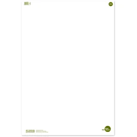 Ursus Flipchart-Papier 68 x 99 cm Grün/Weiß