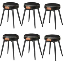 VASAGLE EKHO Kollektion Kunstleder tintenschwarz 2er Set