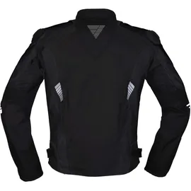 Modeka Lineos Textiljacke, - Schwarz/Weiß/Neon-Orange - XXL