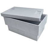 Climapor Thermobox Transportbox 35 l grau Isolierbox Kühlbox Warmhaltebox Styroporbox