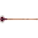 Halder Vorschlaghammer SIMPLEX Kopf-D.80mm mittelhart Superplastik weiß Hickory
