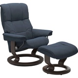 Stressless Relaxsessel STRESSLESS Mayfair Sessel Gr. Microfaser DINAMICA, Classic Base Wenge, Relaxfunktion-Drehfunktion-PlusTMSystem-Gleitsystem, B/H/T: 75 cm x 99 cm x 73 cm, blau (blue dinamica) Lesesessel und Relaxsessel