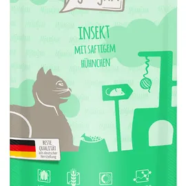 MjAMjAM Nassfutter Quetschie Insekt mit saftigem Hühnchen 125 g