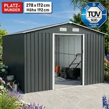 BRAST Metall Gerätehaus mit Satteldach 278x172x192