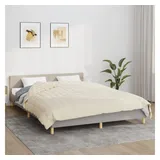 vidaXL Gewichtsdecke Hellcreme 220x230 cm 11 kg Stoff