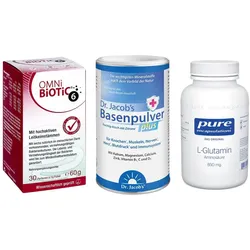 Omni Biotic 6 + Basica Direkt + Pure Encapsulations L-Glutamin