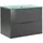 Fackelmann Waschbeckenunterschrank Luna 80 x 60,5 x 49 cm Anthrazit