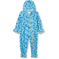 Playshoes Fleece-Overall Pfeile Camouflage in Petrol | Gr.: 86