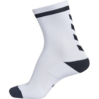 hummel Unisex Elite Indoor Low Socken, White/Black, 46 EU