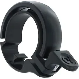 Knog Oi Classic Large Fahrradklingel schwarz matt, passend für Lenkerdurchmesser 23,8-31,8 mm
