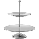 Fink Etagere SAMUEL 2 Etagen Edelstahl Höhe 23cm, Ø Ø:21cm,