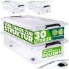 Aufbewahrungsbox 2er-Set Transparent 60x40x17cm 30L