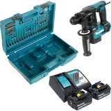 Makita DHR 171 RGX3 Akku Bohrhammer 18 V 1,2 J SDS-Plus Brushless + 2x Akku 6,0 Ah + 65 (Akkubetrieb)