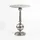 FineBuy Beistelltisch 40cm Alu Metall Couchtisch Wohnzimmertisch Marmor Platte Weiß Rund