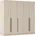 Kleiderschrank beige beige 197cm Kleiderschrank