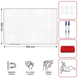 ALLboards Whiteboard 100 x 150 cm Weiß