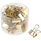 VBS Foldback-Klammer 19 mm Gold 40 St.