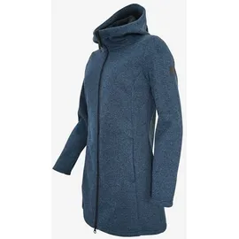 Elkline MORNING DEW Damen Winddichter Strick-Fleecemantel - Blau - 42