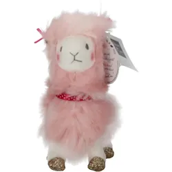 Histoire d'ours Schlüsselanhänger Lama rosa Glitzer