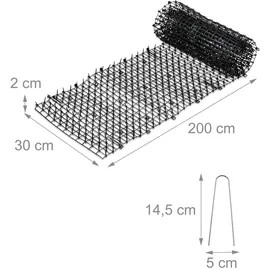 Relaxdays Dornengitter, schwarz
