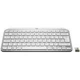 logitech for business Logitech MX Keys Mini for Business kabellose beleuchtete Tastatur, Englishes QWERTY-Layout - Pale Grey
