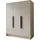 WFL GROUP Drehtürenschrank Mono Bis 150 x 200 x 51 cm Beige