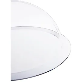 HMF 46710 Halbkugel aus Acryl mit Krempe, DIY Acrylhaube | 10 cm Transparent
