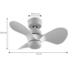 LINDBY Enon 61 cm Deckenventilator Weiß