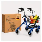 FabaCare Rollator 286i Standardrollator faltbar mit Vollausstattung Blau