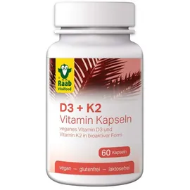 Raab Vitalfood Vitamin D3 + K2 Kapseln 60 St.