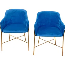 INOSIGN Polsterstuhl INOSIGN Polyester blau 2er Set