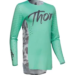 Thor Sportmode Shadow, Trikot Damen - Türkis/Dunkelgrau/Hellgrau - L
