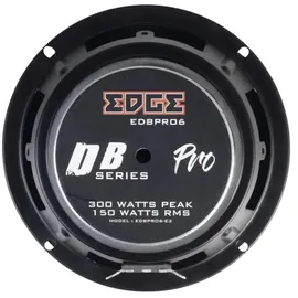 Edge EDBPRO6-E3 Hochleistungs-Autolautsprecher für extrem Lauten Klang, 300 W, max. 150 W RMS 16,5 cm (6,5 Zoll), Tiefmitteltöner