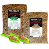 PINI Hartholz Pellets Eiche 15 Kg + Buche 15 Kg für Grill, Smoker, Pizzaofen und Heizungsanlagen