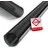 Inefa Laubschutzgitter Dachrinnen Laubschutz PVC 100-125mm 3m Schwarz
