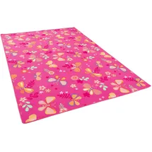 Snapstyle Kinder Spiel Teppich Schmetterling Pink 200x300cm