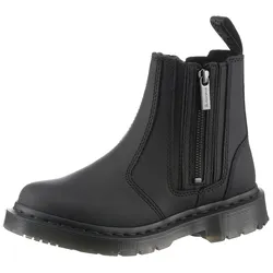 Chelseaboots DR. MARTENS "2976 Alyson", Damen, Gr. 40, schwarz, Leder, unifarben, klassisch, Schuhe, Chunky Boots, Plateau Schuh, Boots mit Blockabsatz
